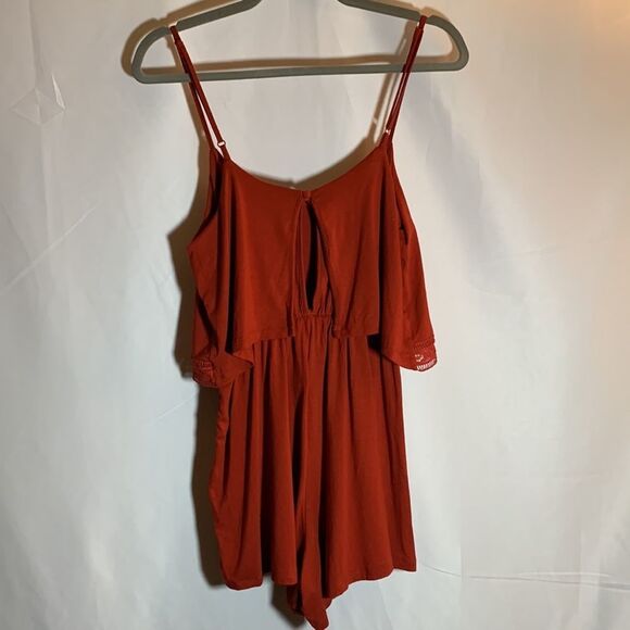 Topshop Burnt Orange Boho Romper NWT - Picture 5 of 10
